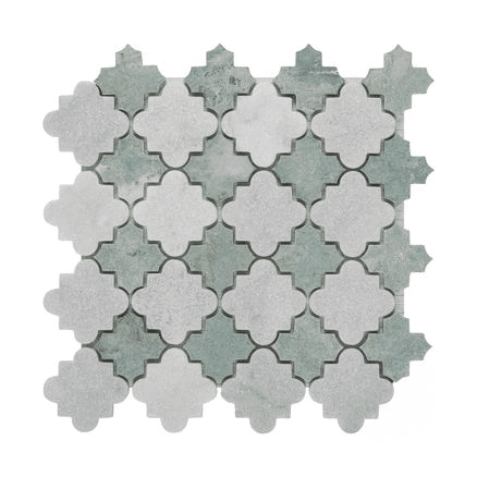 Luxor Mosaic - Tumbled Peacock & Carrara