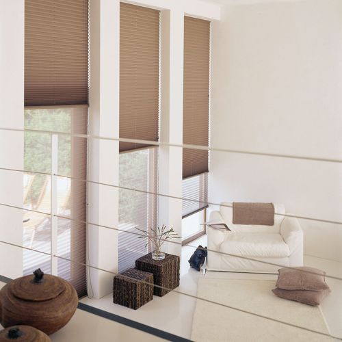 Twin Motorised Pleated Blind | Pleated Blinds