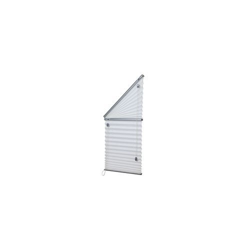 Triangle Fan Top with Blind Under | Pleated Blinds