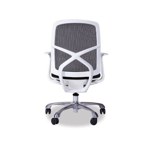 Chilli Black/White Office Chair - Low Back