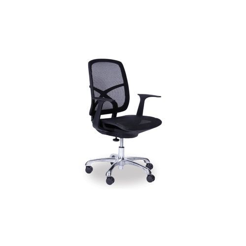 Chilli Black/Black Office Chair - Low Back