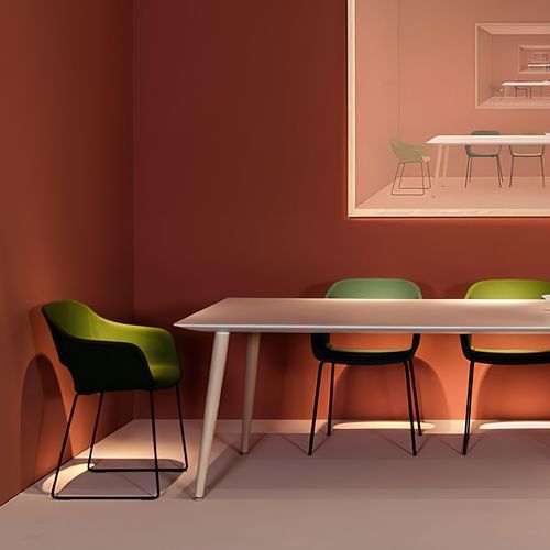 Babila 2746 Sled Upholstered by Pedrali