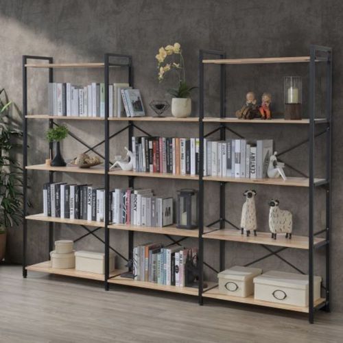 Axel 3PCE Shelving Unit U Shape Medium | Black Steel