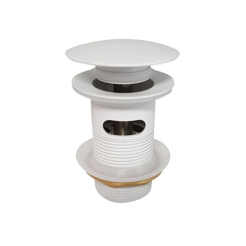 Clikclak Overflow Pop-Up Dome Waste Gloss White