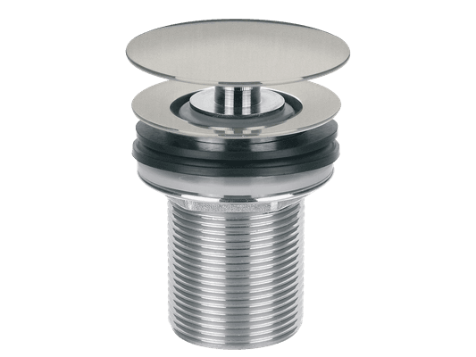 Clikclak Overflow Pop-Up Dome Waste Brushed Stainless