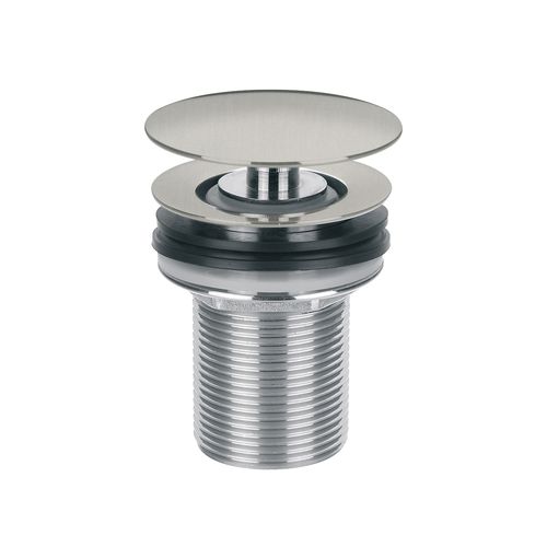 Clikclak Pop-Up Dome Waste Brushed Stainless