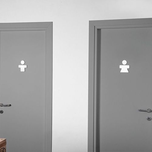 Art Ceram | You & Me Bathroom Signs