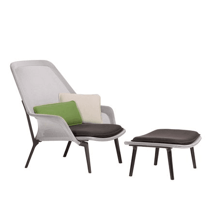 Slow Armchair & Ottoman by Vitra