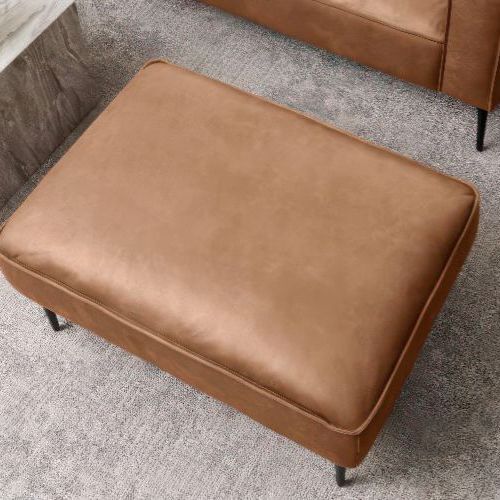 Enzo Ottoman - Leather Mix