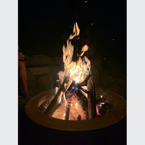 Steel Wheel Corten Fire Pit