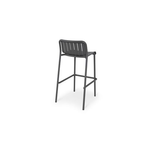Roku Outdoor Bar Stool in Matt Charcoal