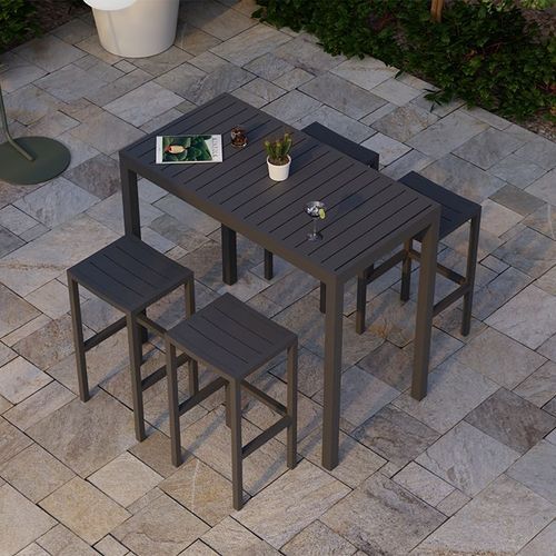Halki Stool - Outdoor - Charcoal
