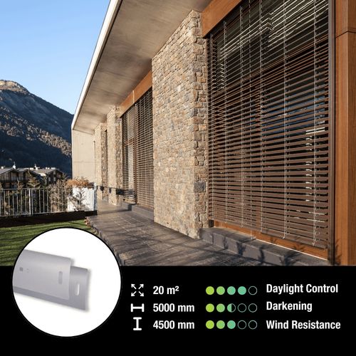 Aluflex® External Venetian Blind with Flat Blade