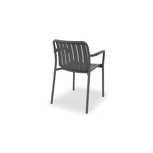 Roku Outdoor Arm Chair in Matt Charcoal