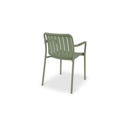 Roku Outdoor Arm Chair in Matt Eucalyptus Green