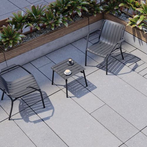 Roku Outdoor Lounge Chair in Matt Charcoal