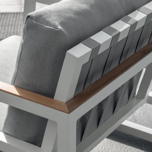 Alabama Alu Talenti White - Outdoor Arm Chair