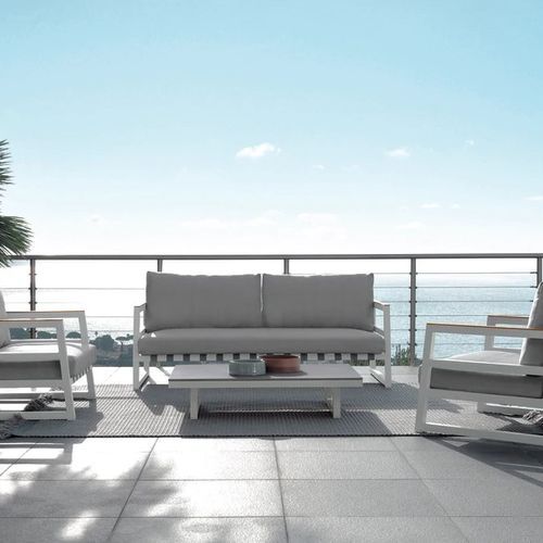 Alabama Alu Talenti White - Outdoor Arm Chair