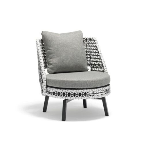 Tiki Swivelling Synthetic Wicker Lounge - Outdoor Chair