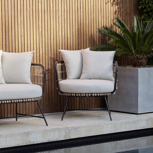 Arden Bamboo Wicker Outdoor Armchair
