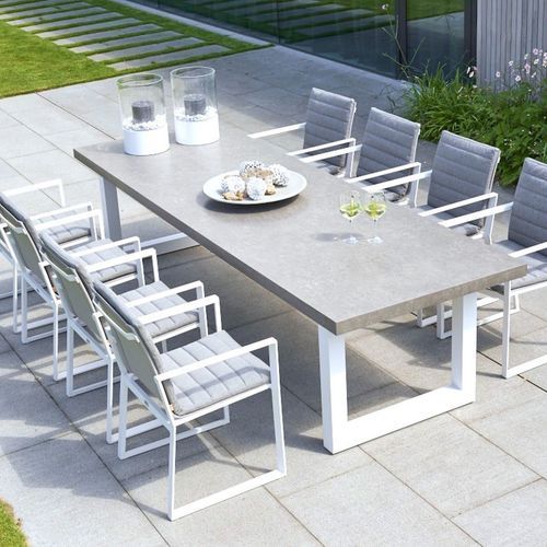 Primavera Outdoor Dining Set | White
