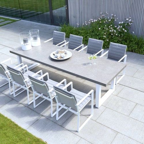 Primavera Outdoor Dining Set | White