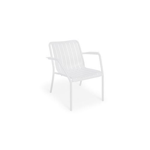 Roku Outdoor Lounge Chair in Matt White
