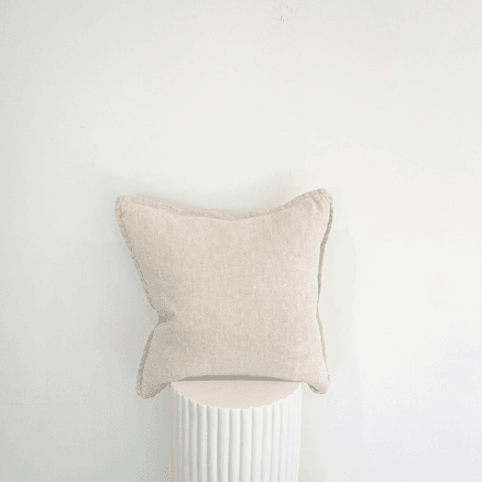 100% Belgium Linen Vintage Washed Cushion - Linen