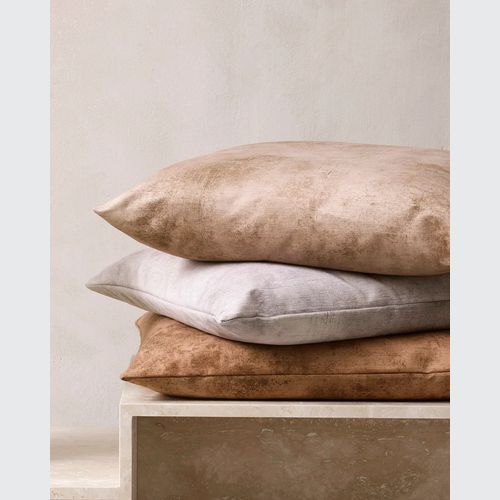 Baya Theo Velvet Cushion - Honey | Large 60 x 60cm