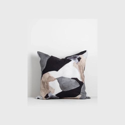 Baya Aalto Cushion - Mist | Abstract Print | 55 x 55cm