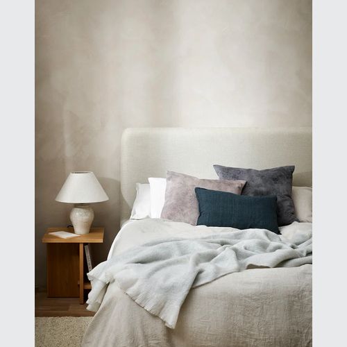 Baya Theo Velvet Cushion - Smoke | Large 60 x 60cm