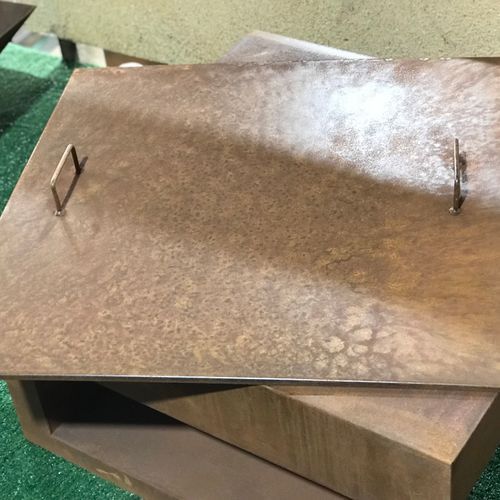 Corten Firebowl Lids