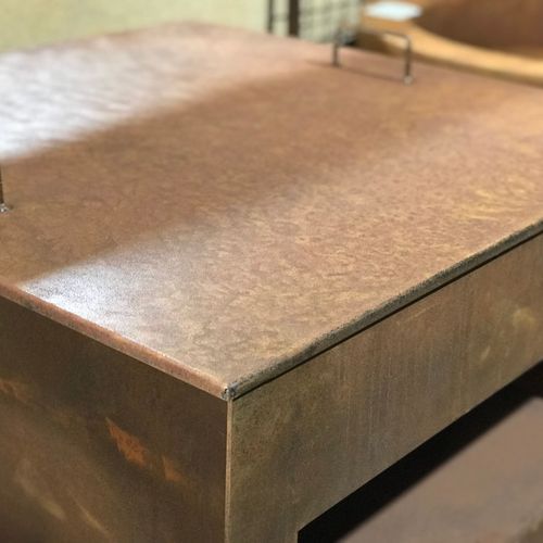 Corten Firebowl Lids