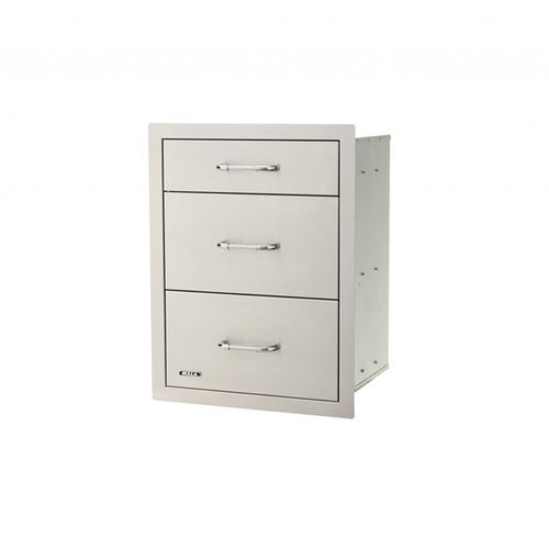 Stainless Steel Triple Drawer System