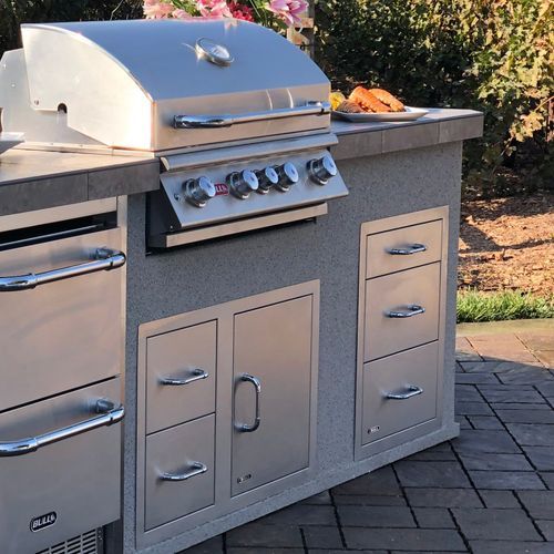 Stainless Steel Triple Drawer System