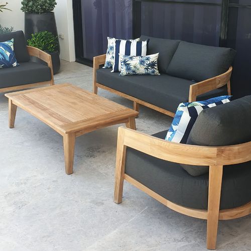 Ubud 4pc Teak Outdoor Lounge Setting
