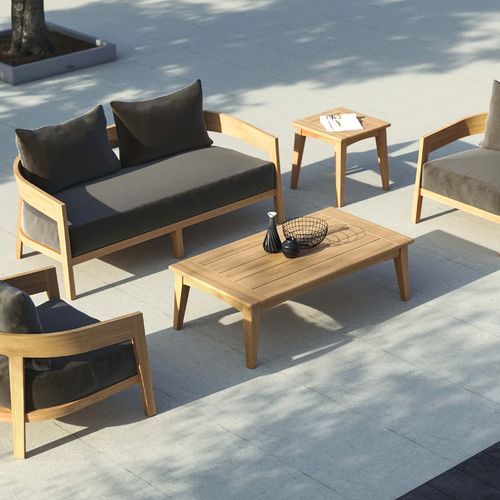 Ubud 4pc Teak Outdoor Lounge Setting