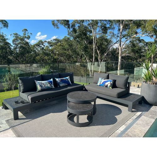 Aspen 5 Seater Outdoor Platform Lounge Setting