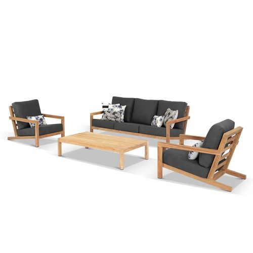 Venlo 4pc Teak Outdoor Lounge Setting