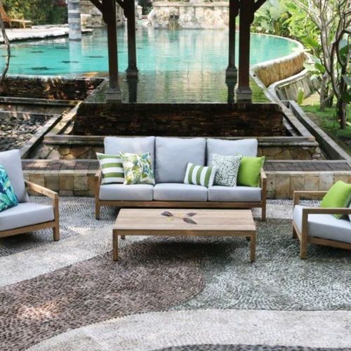 Venlo 4pc Teak Outdoor Lounge Setting