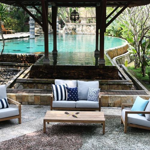 Venlo 4pc Teak Outdoor Lounge Setting