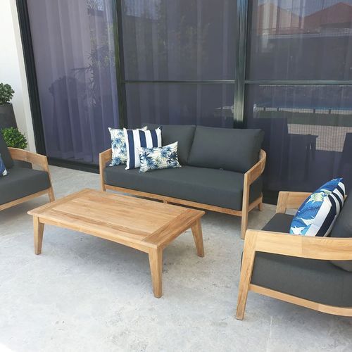 Ubud 4pc Teak Outdoor Lounge Setting