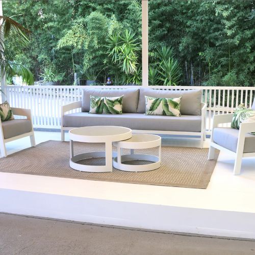Ubud 4pc Aluminium Outdoor Lounge Setting