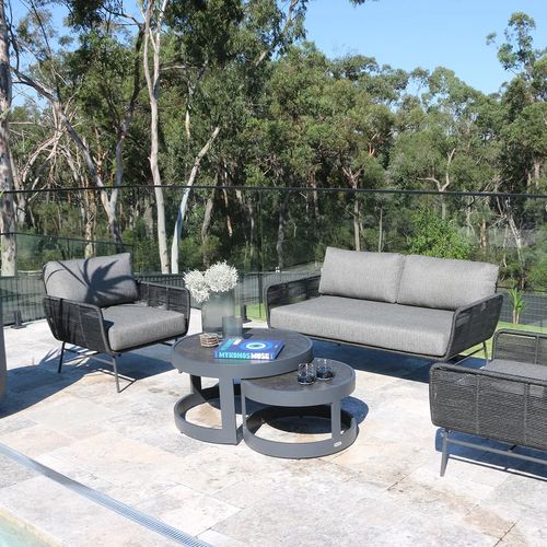 Brielle 4pc Rope Outdoor Lounge Setting