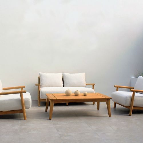 Corsica 4pc Teak Outdoor Lounge Setting