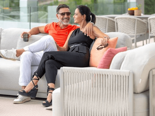 Durbuy 3pc Rope Outdoor Lounge Setting