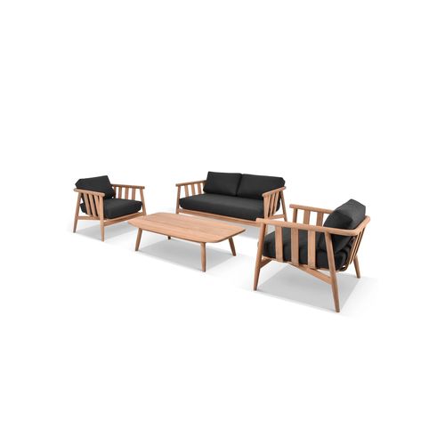 Float 4pc Teak Outdoor Lounge Setting