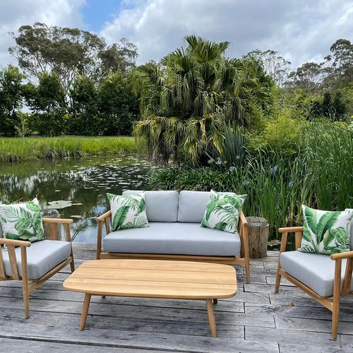 Float 4pc Teak Outdoor Lounge Setting