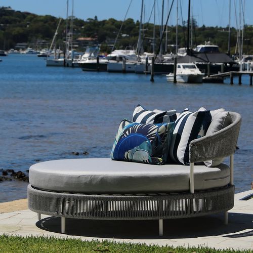 Nivala Rope Daybed | Grey Chine