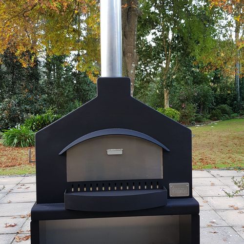 Moveable Outdoor Fireplace and Kitchen